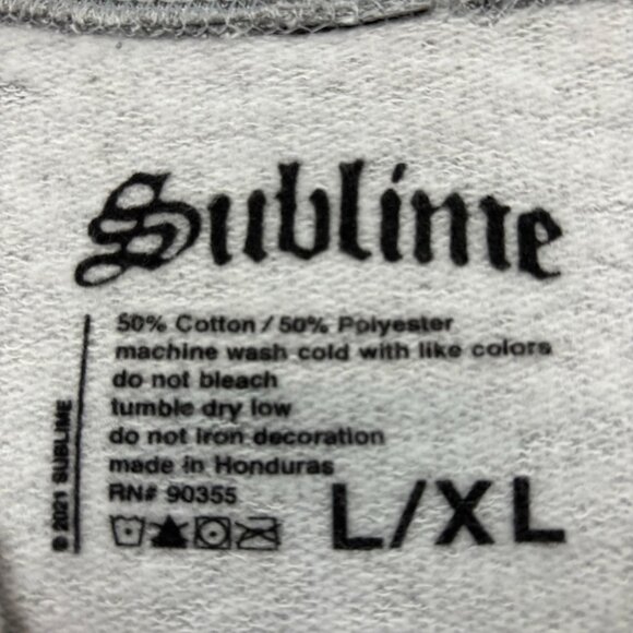 Sublime Long Beach Sun Oversized Ska Punk Band Crewneck L/XL - Picture 4 of 4